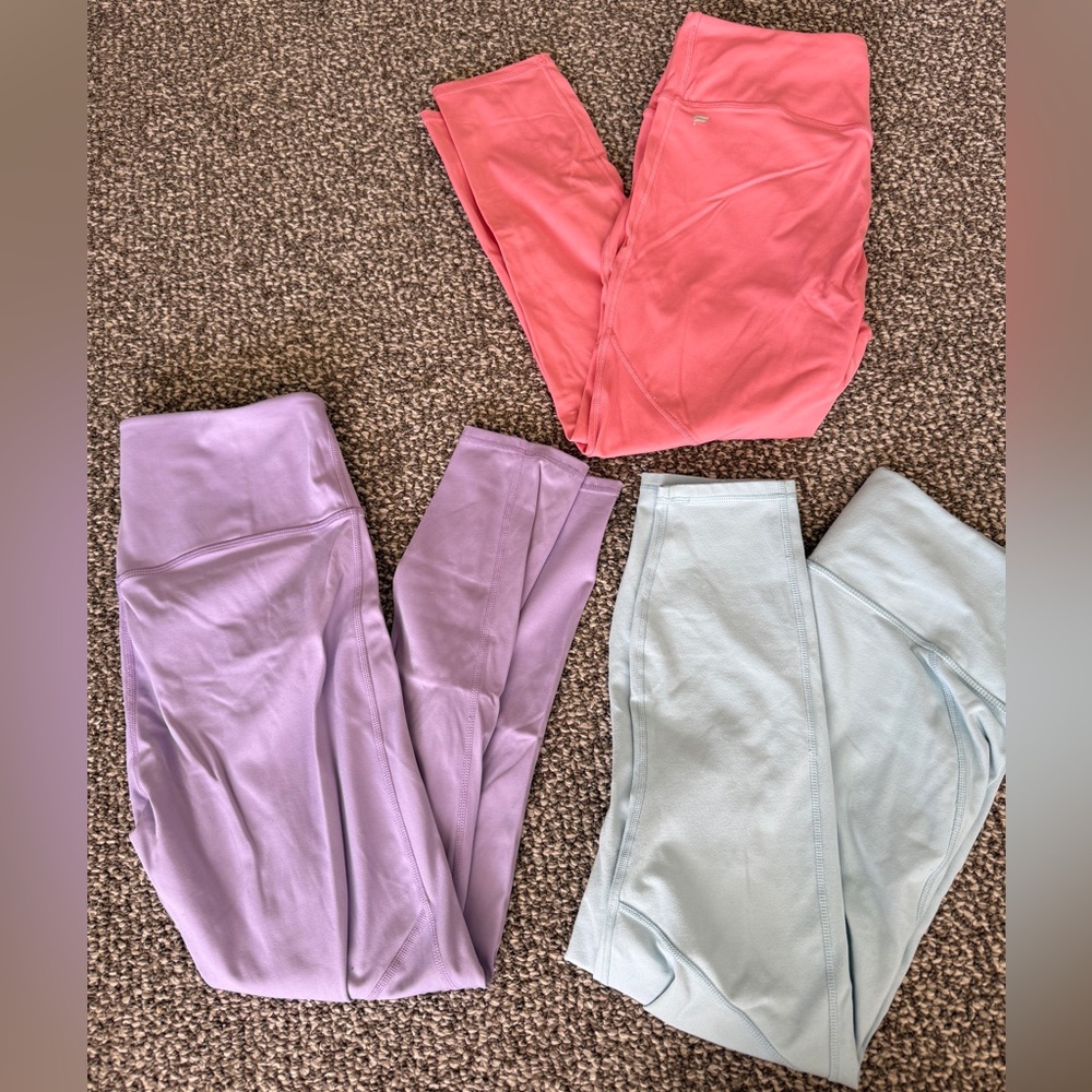 Fabletics large leggings - set of 3